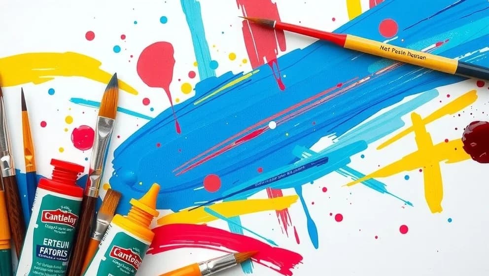 Abstrakt konst akryl för nybörjare