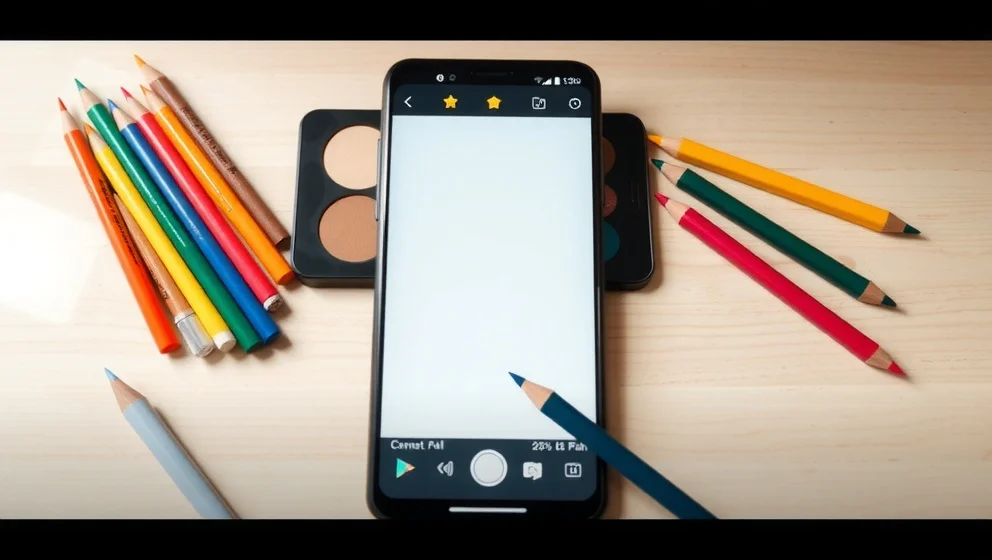 Bild till teckning app som fungerar bra