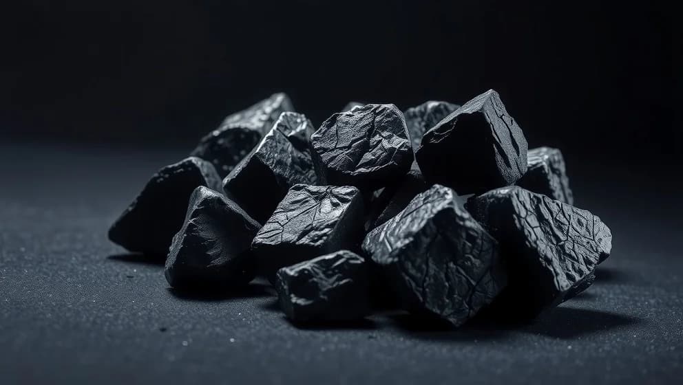 Glänsande kol tre bokstäver