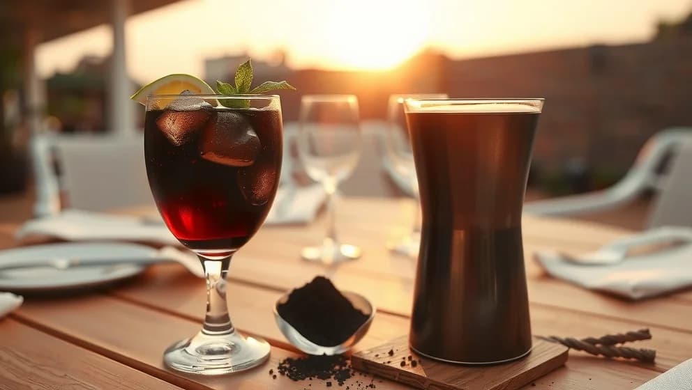 Kol och cocktails på sommaren