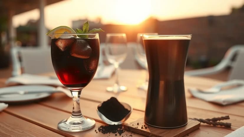 Kol och cocktails på sommaren