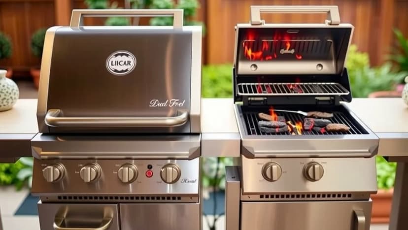 Kombigrill gasol och kol för perfekt grillning