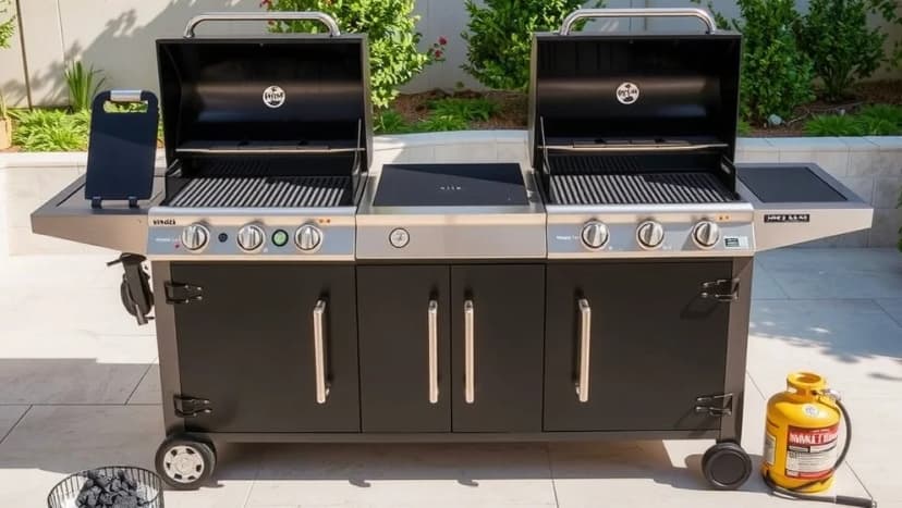 Kombinerad kol och gasolgrill som fungerar bäst