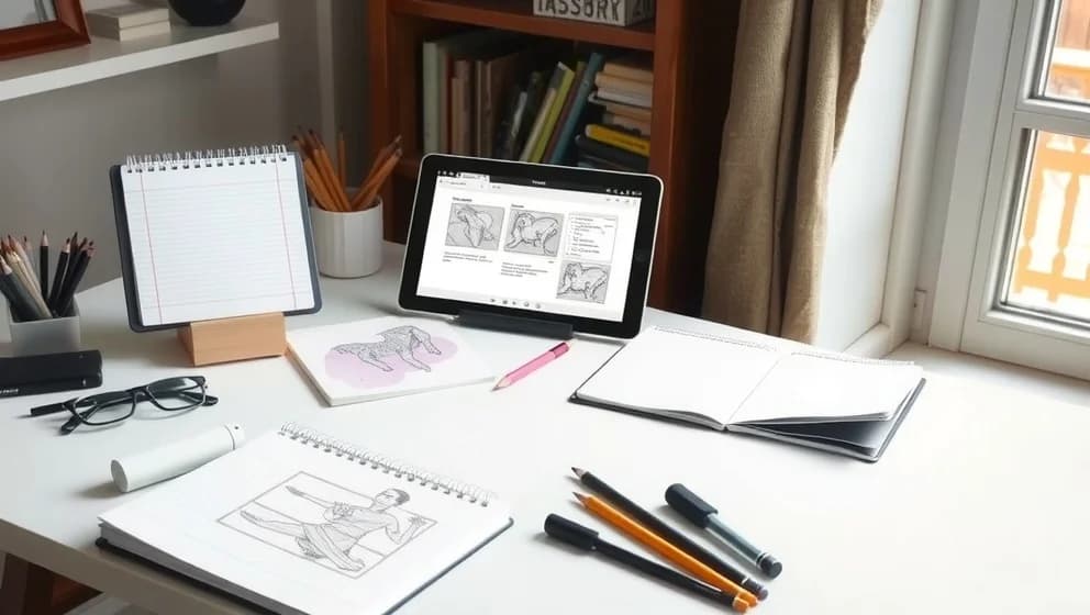 Lär dig teckning på distans hemifrån