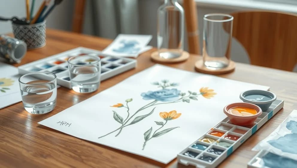 Lätta akvarell bilder för nybörjare