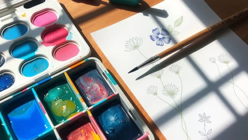 Måla akvarell blommor så här gör du det bäst