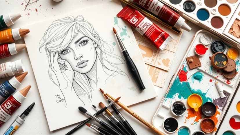 Hur målar du vackra porträtt i akryl