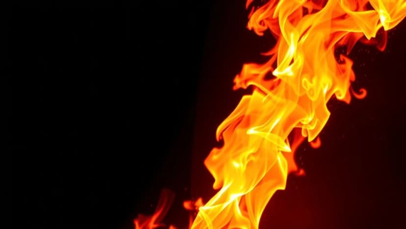 Porträtt av en kvinna i brand