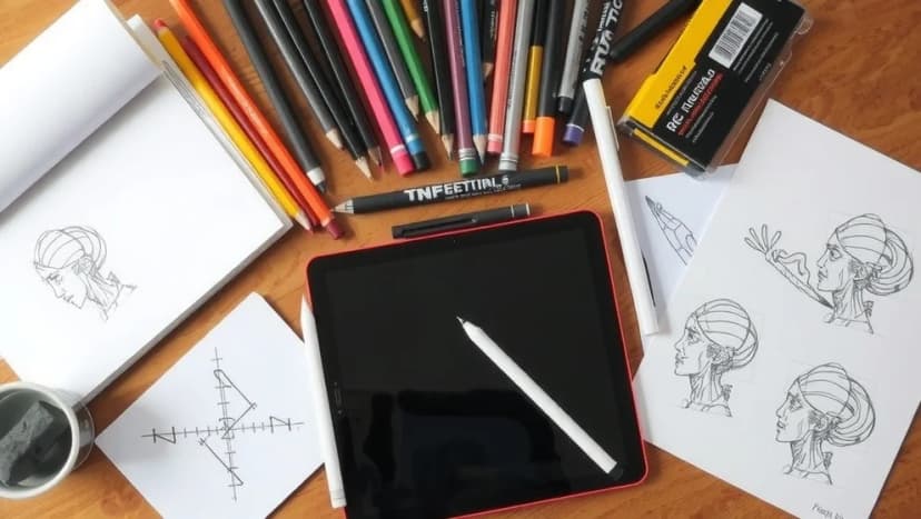 Vilka typer av teckning finns det